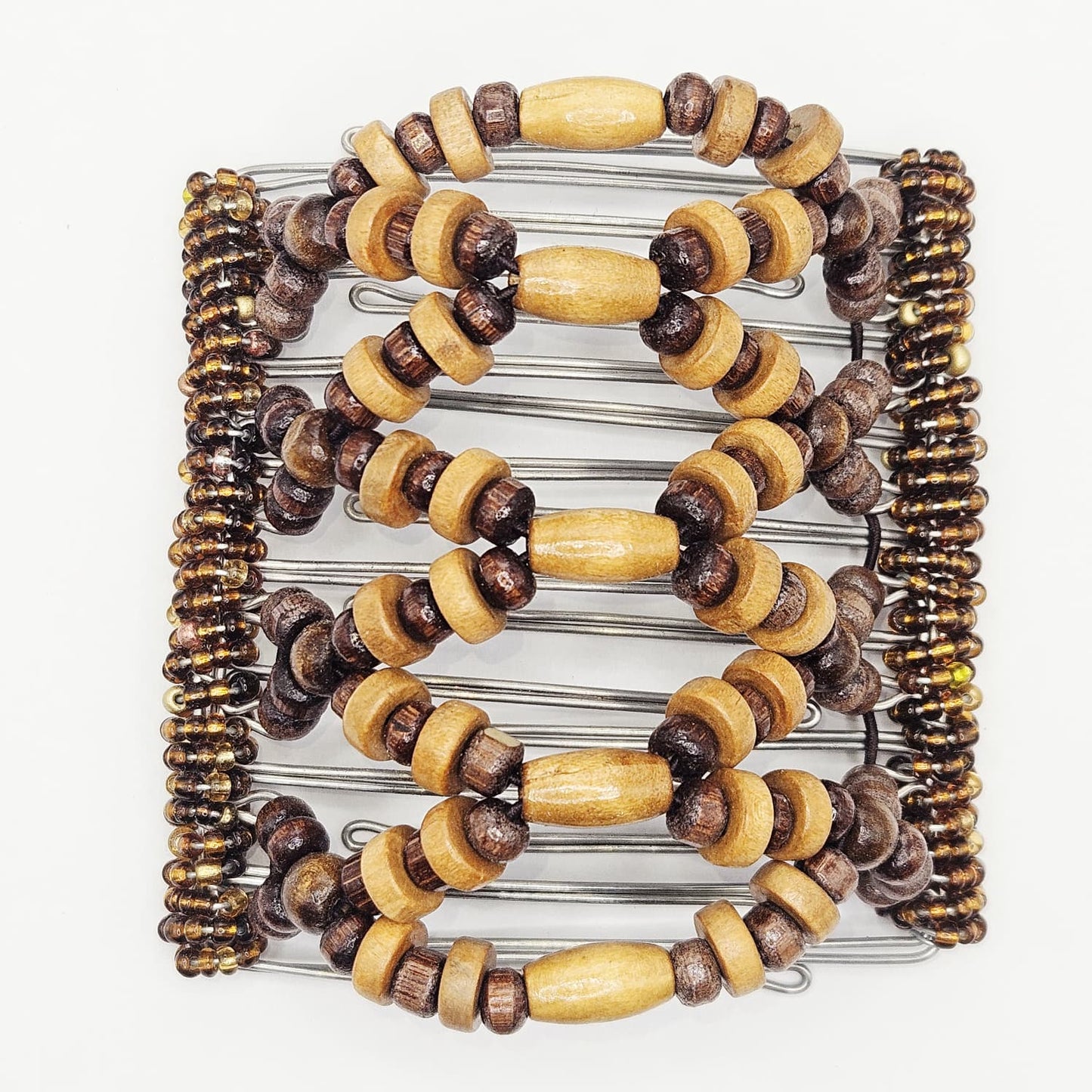9 Tooth Large Hair comb, Light and Dark Brown, Blonde Wood, Neutral, Honey Blonde, Hair Things