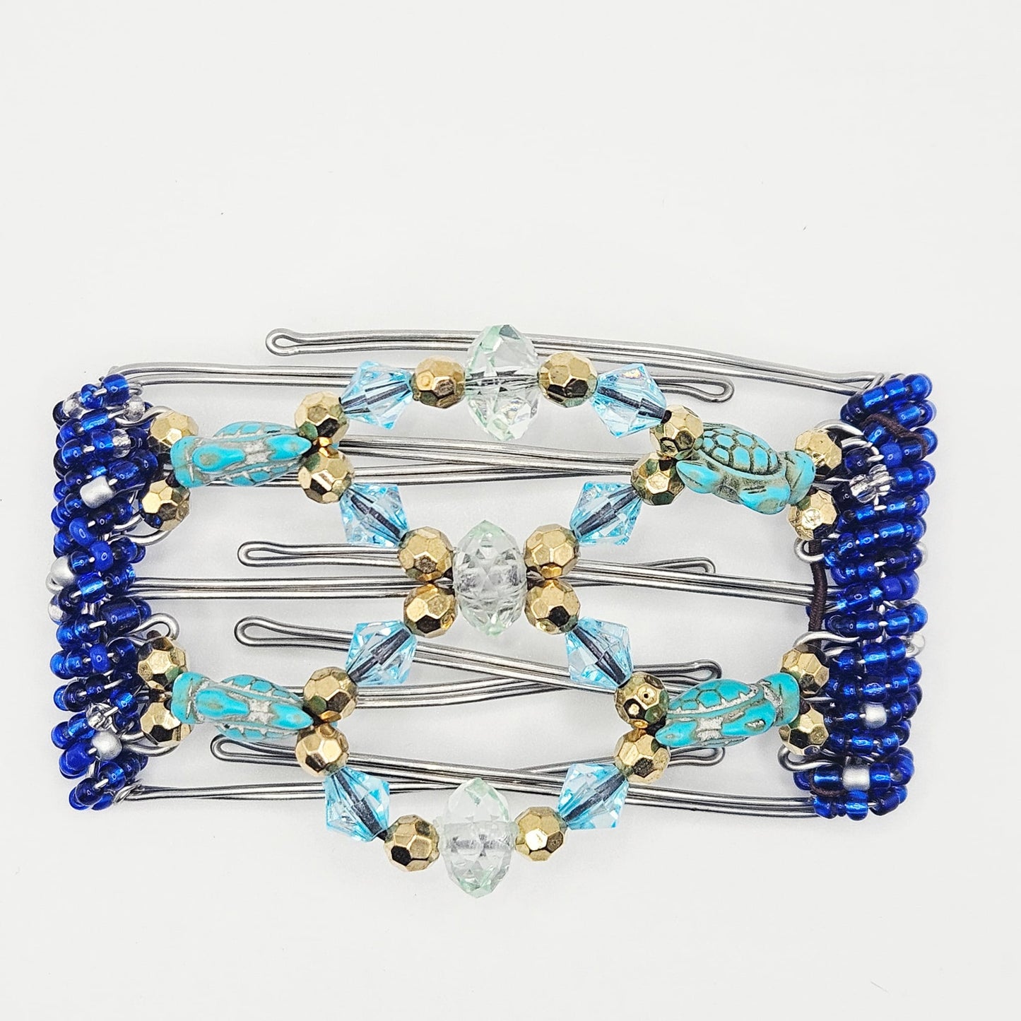 5 Tooth Small hair comb, Turtles and shine !!