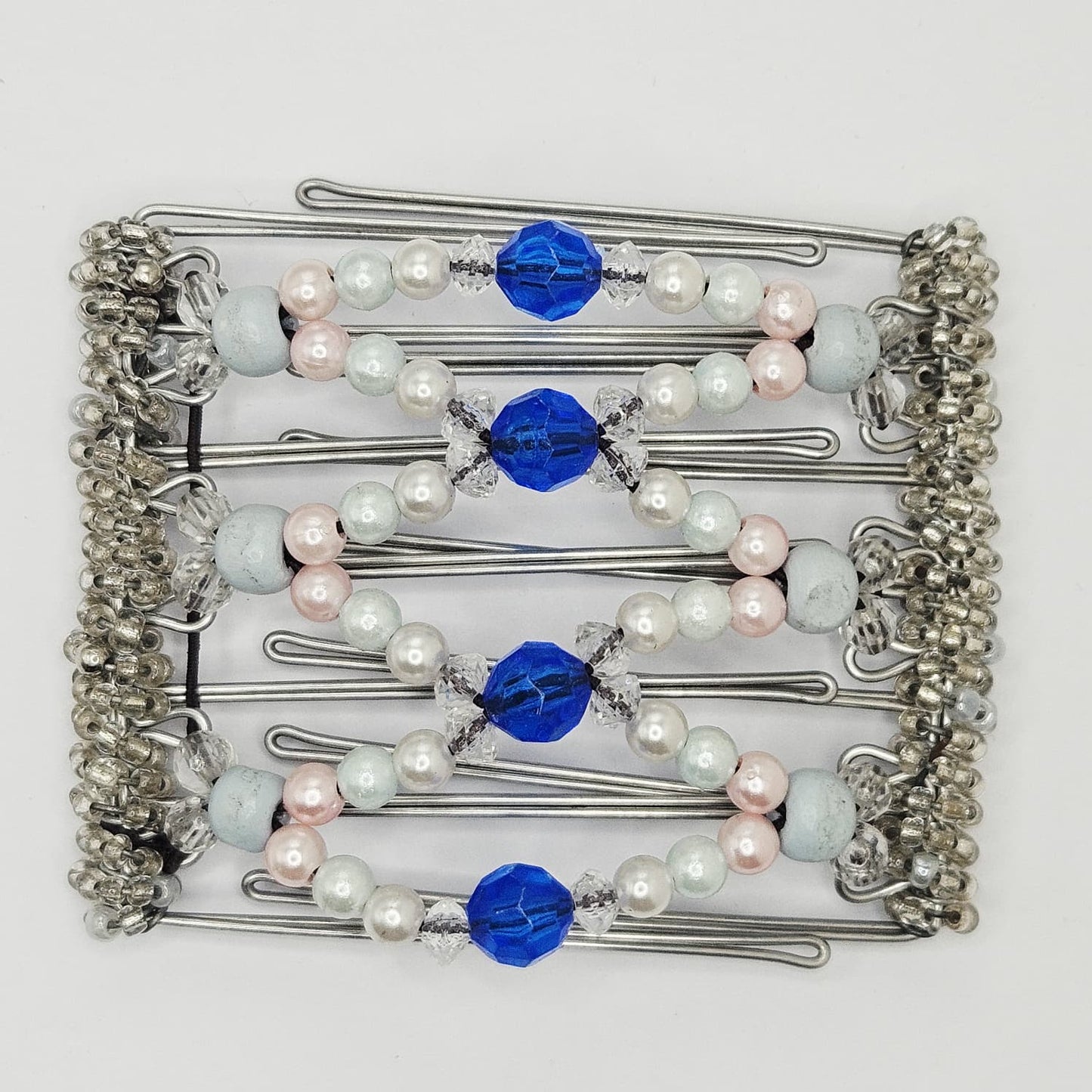 7 Tooth Medium Hair Comb, Pale Pink, Pale Blue, Medium Hair, Hair Accessory, Clip, Hair Pin