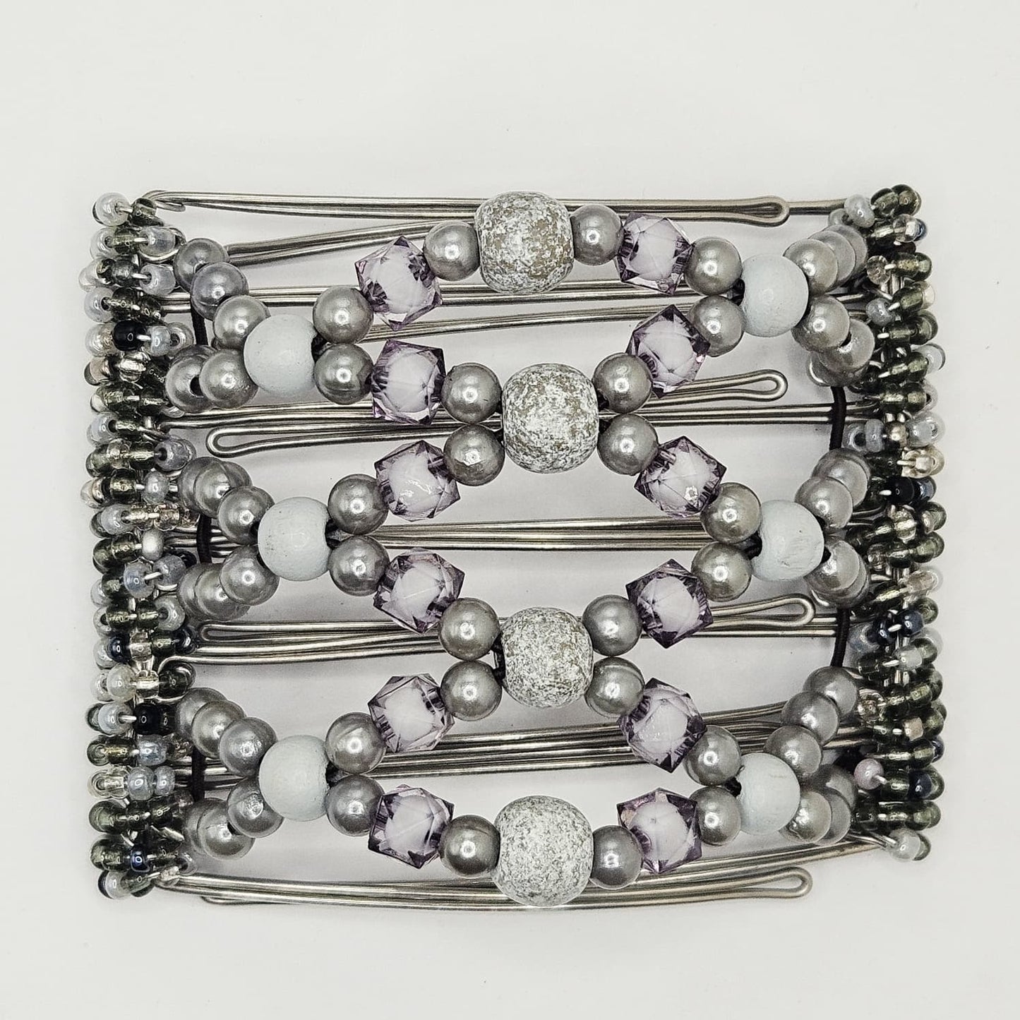 7 Tooth Medium Hair Comb, Gunmetal, Grey, Gray, Best Seller, The Hair Jeweler, Hair Ties