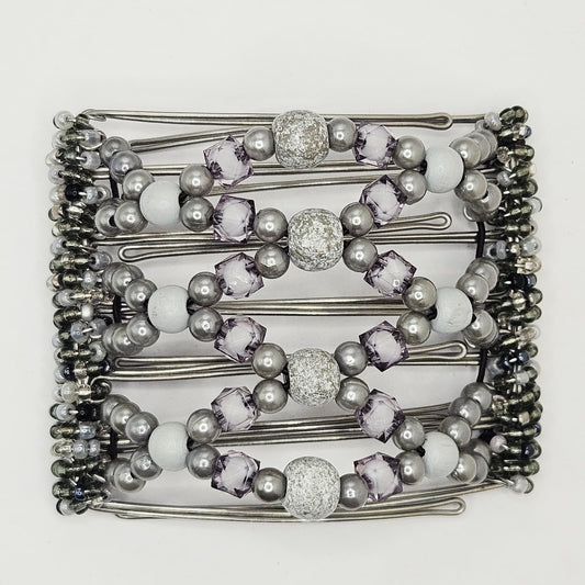 7 Tooth Medium Hair Comb, Gunmetal, Grey, Gray, Best Seller, The Hair Jeweler, Hair Ties