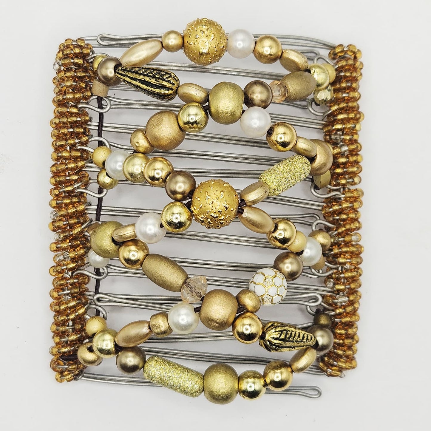 9 Tooth Large hair comb, golden mix, Clearance Sale !!!!