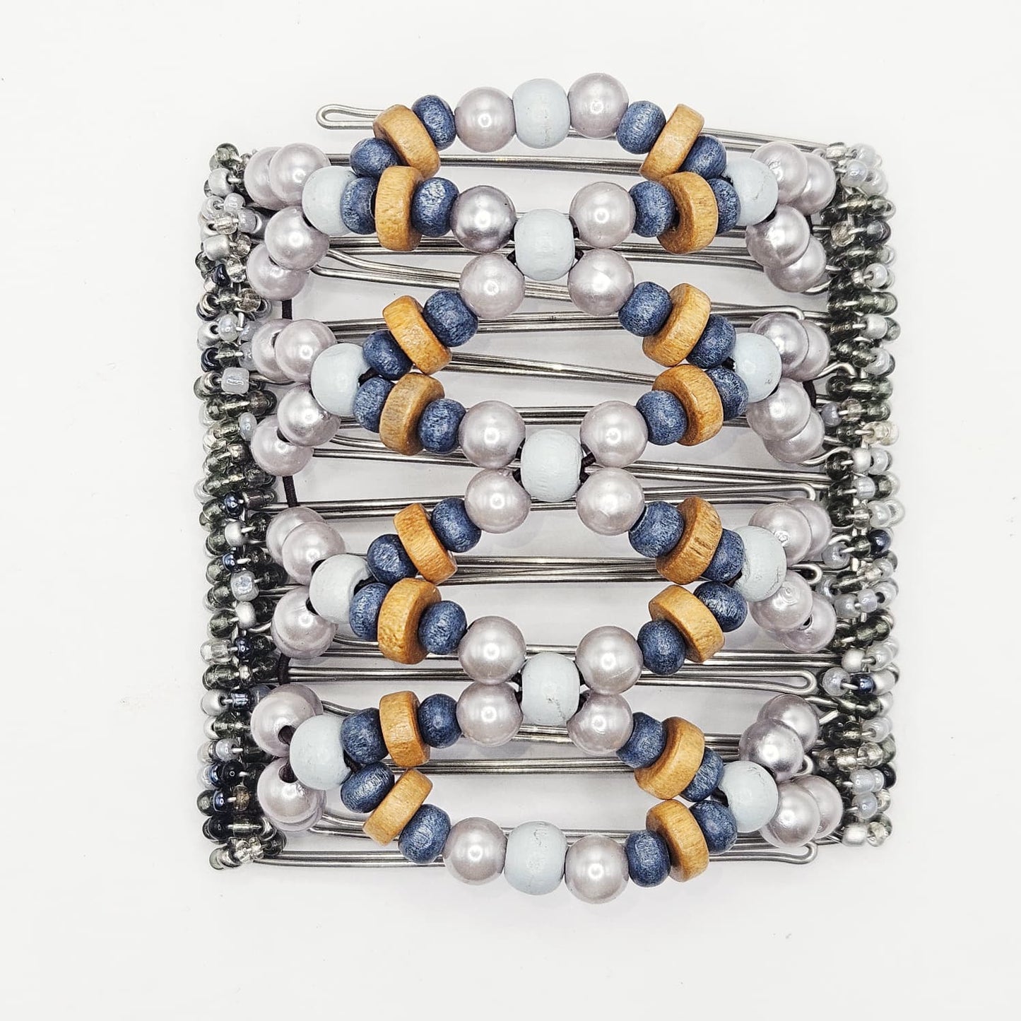 9 Tooth Large Hair comb, Blonde, Turquoise, Neutral, Earthy, Gunmetal, The Hair Jeweler