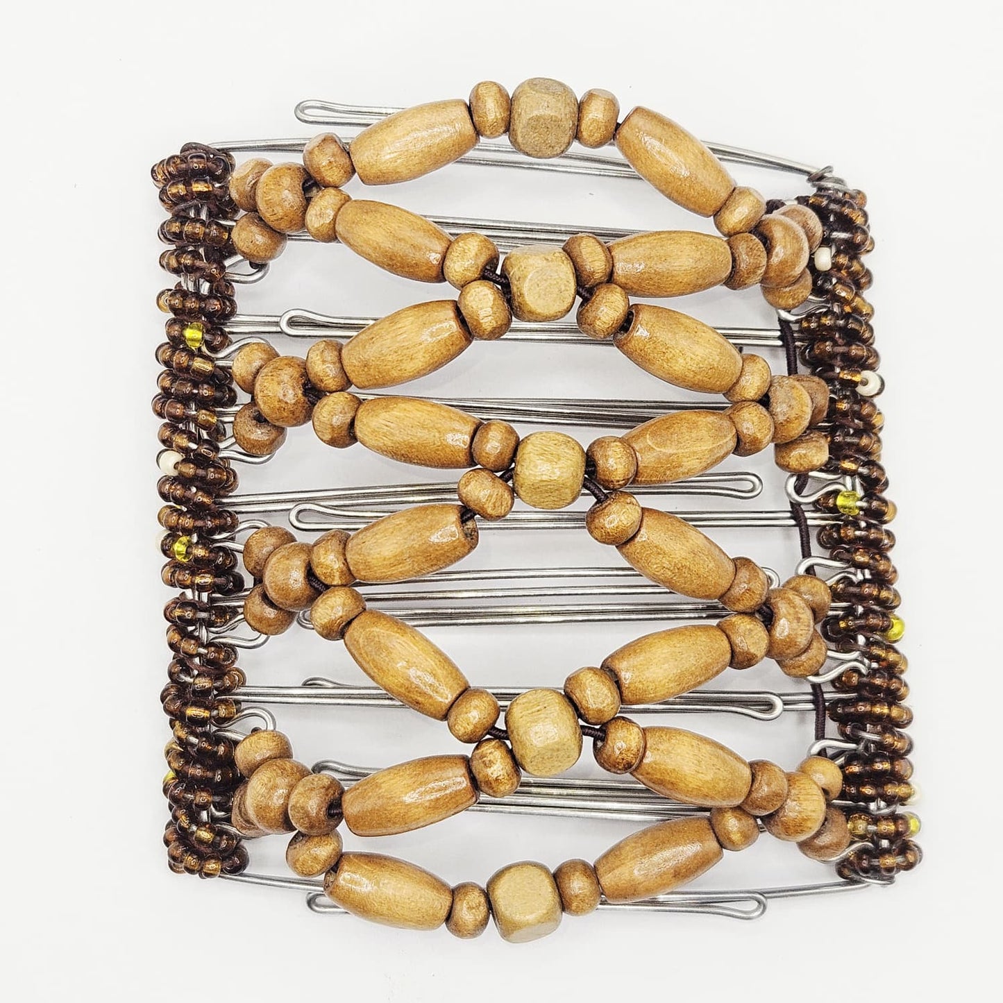 9 Tooth Large Hair comb, Clip, Light Brown, Blonde Wood, Neutral, Honey Blonde, Hair Accessories