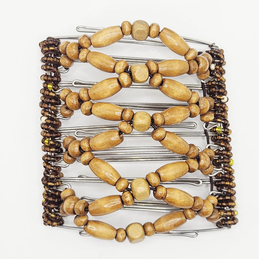 9 Tooth Large Hair comb, Clip, Light Brown, Blonde Wood, Neutral, Honey Blonde, Hair Accessories