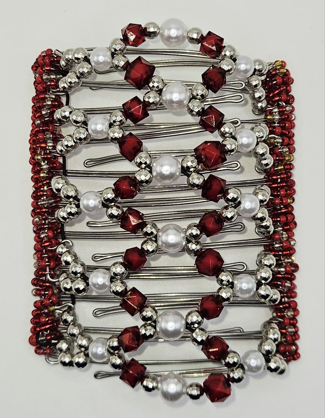 Red, Silver, Pearls !!!