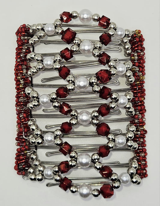 Red, Silver, Pearls !!!