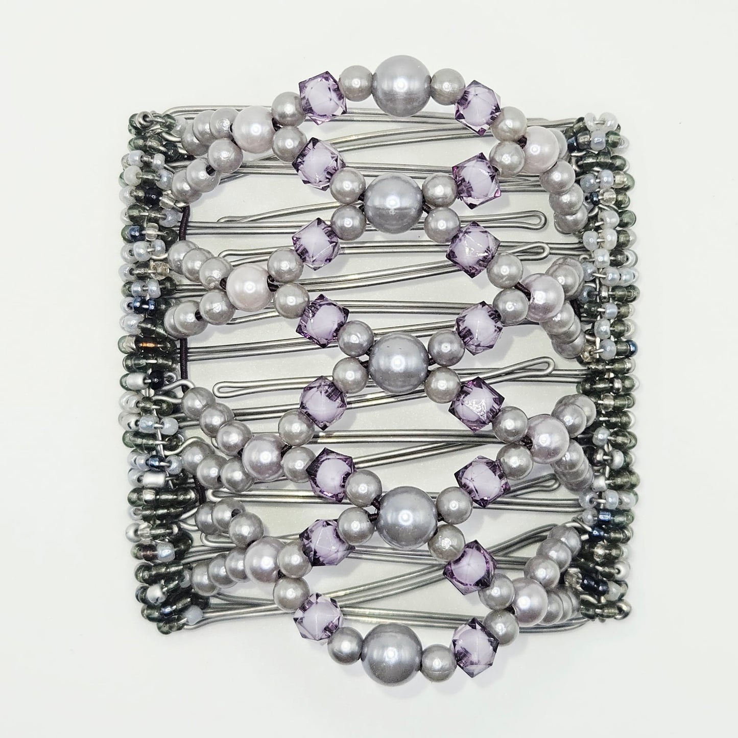 9 Tooth Large Hair comb by The Hair Jeweler Inc,, Gunmetal, Grey, Gray, Best Seller, The Hair Jeweler, Hair Ties